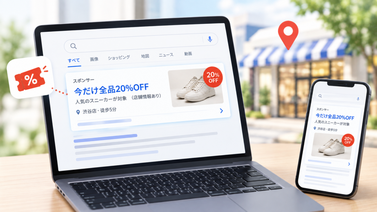 Google広告が特典を自動で表示へ　10月12日から店舗情報付きの配信が対象