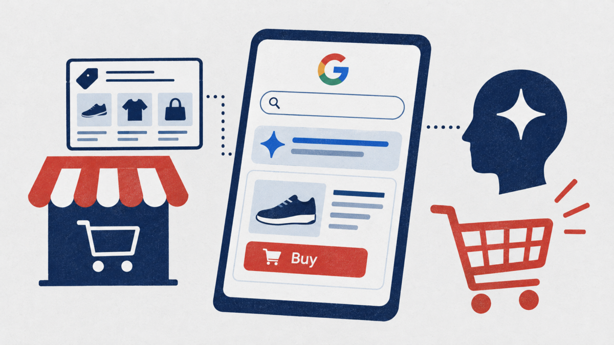 GoogleがMerchant CenterにUCP統合ハブ　AI画面で購入手続きへ